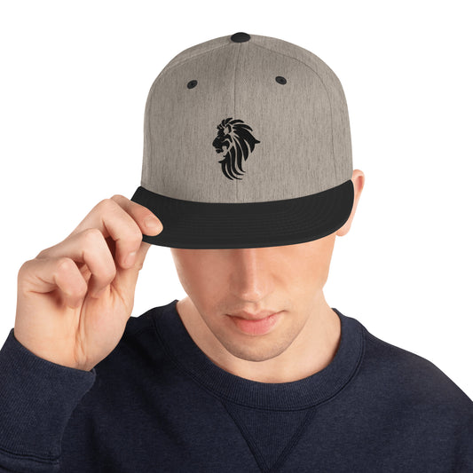 Black Lion Snapback Hat