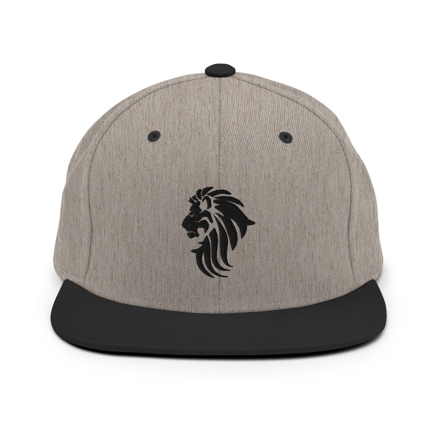 Black Lion Snapback Hat