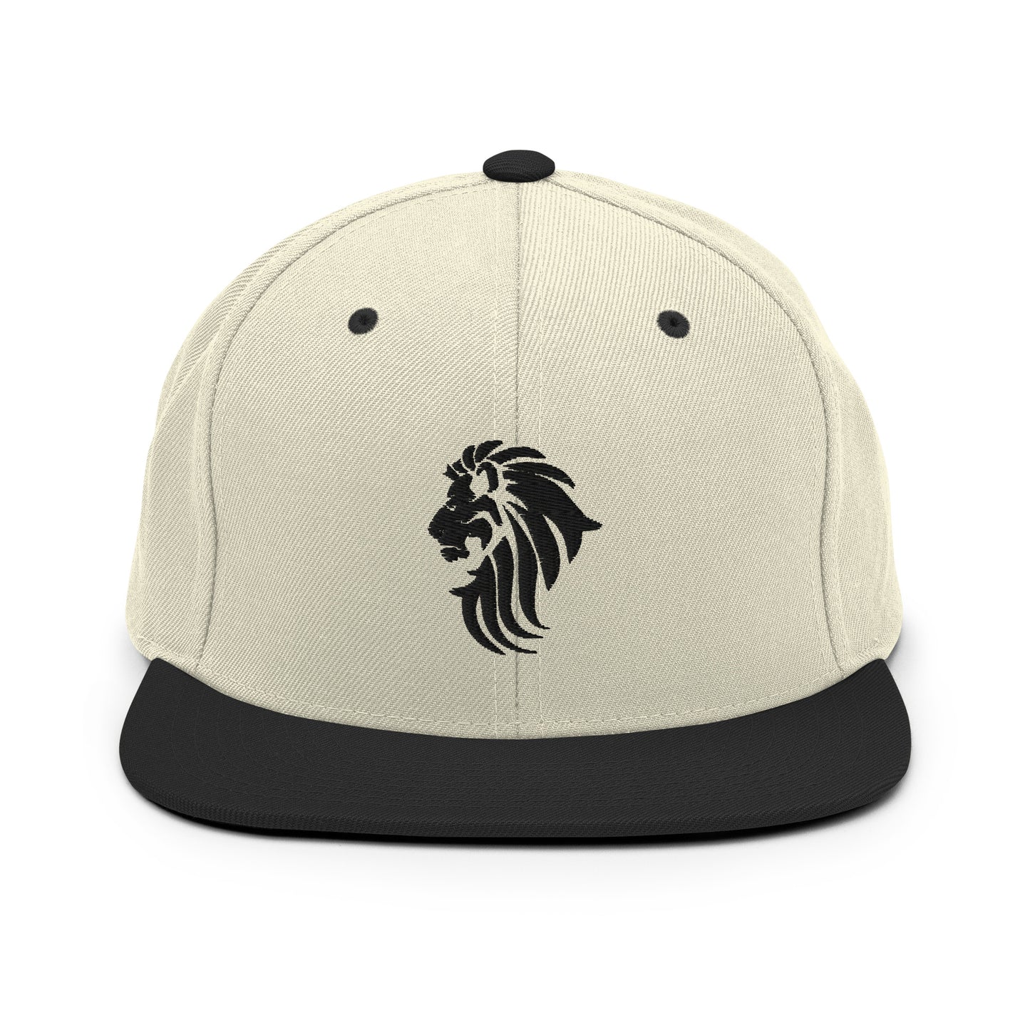 Black Lion Snapback Hat