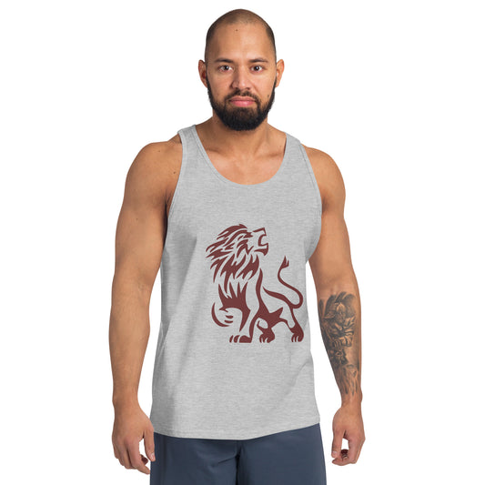 Limited Edition - Maroon & White Lion Men's Tank Top