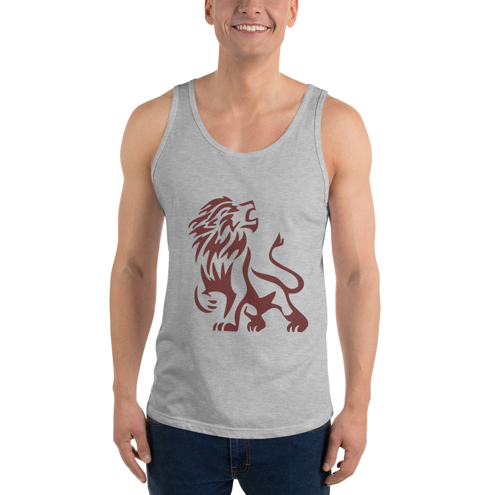 Limited Edition - Maroon & White Lion Men's Tank Top