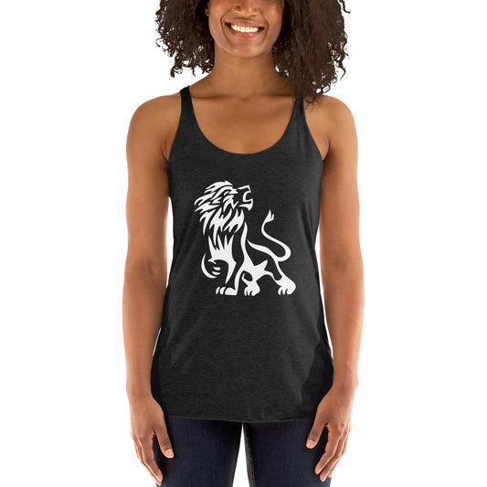 Women's Racerback White Lion Tank