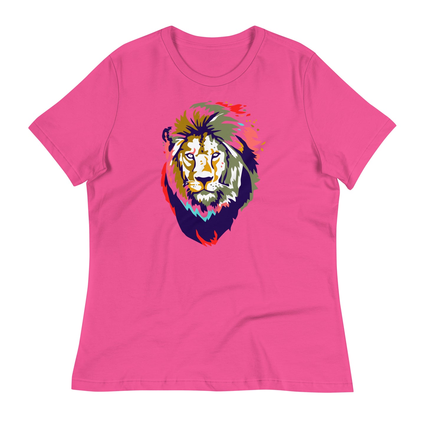 Women's Colorful Lion T-Shirt