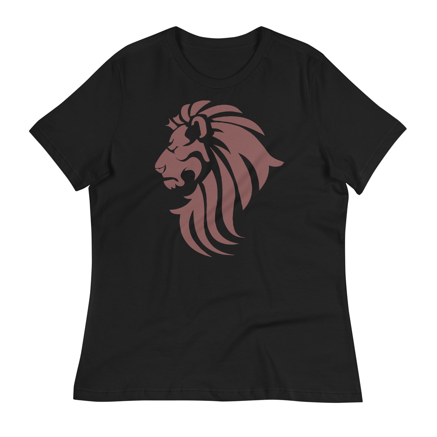 Women's Relaxed Maroon Lion T-Shirt