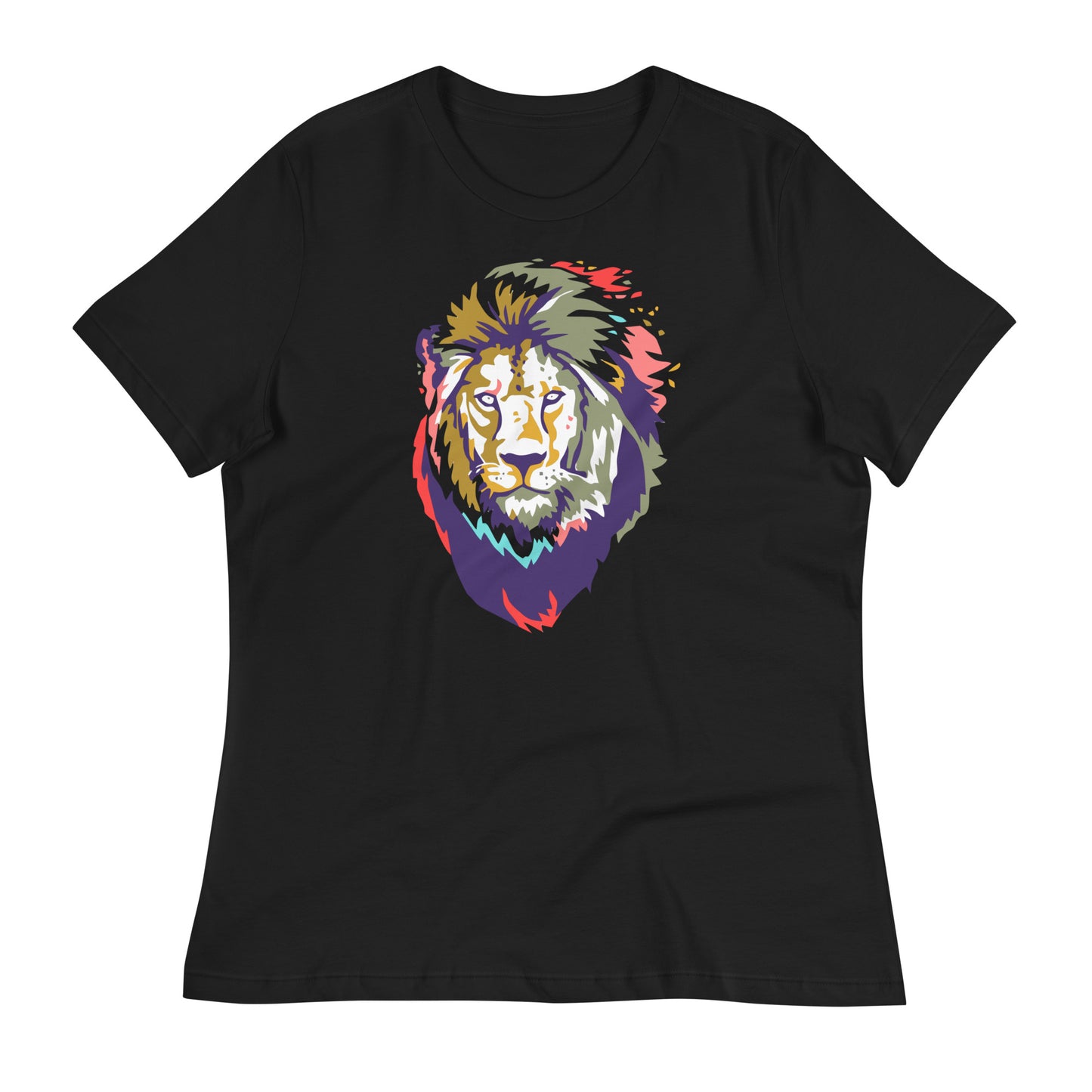 Women's Colorful Lion T-Shirt