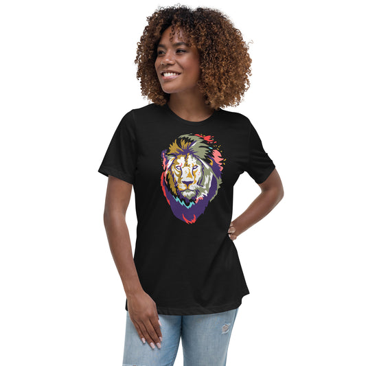 Women's Colorful Lion T-Shirt