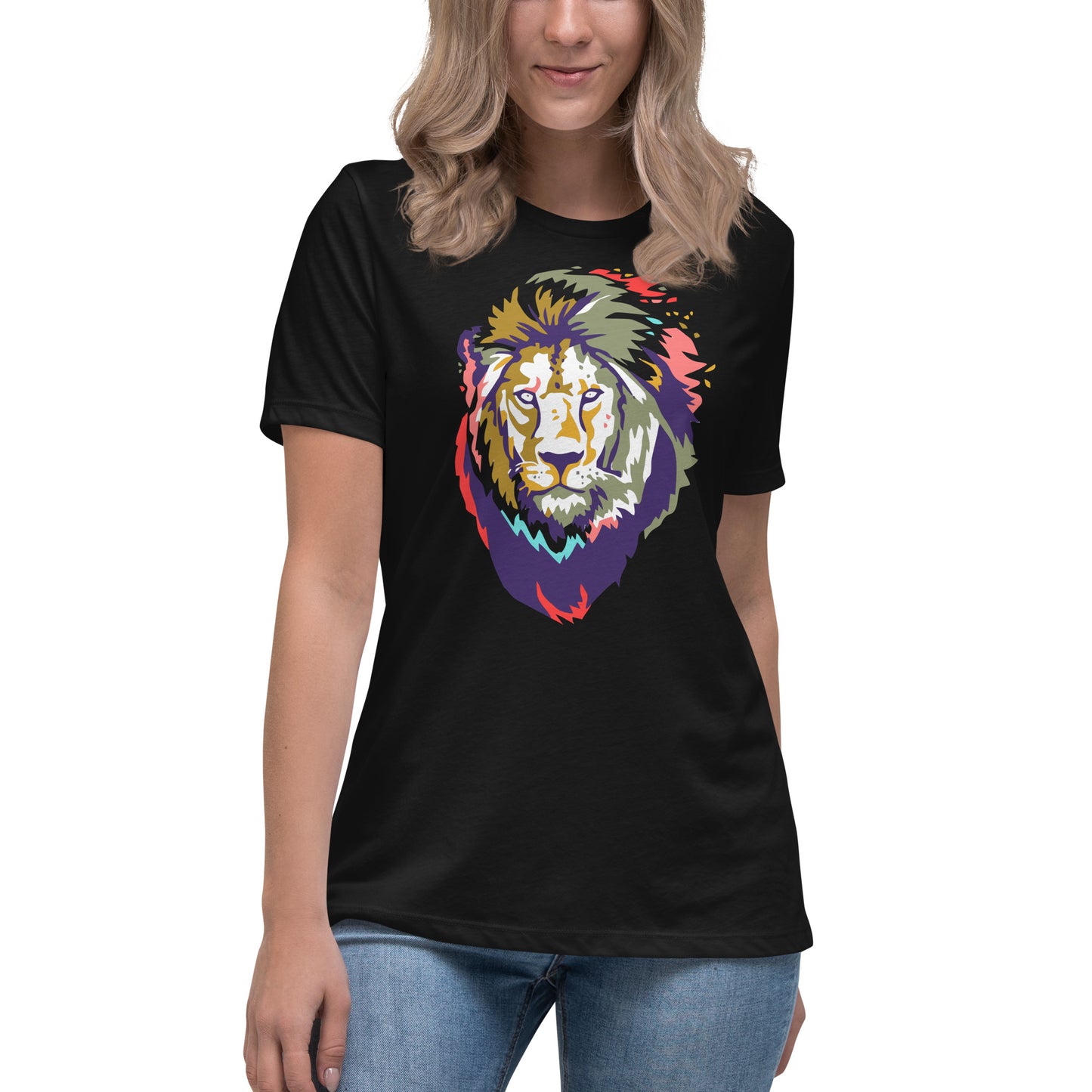 Women's Colorful Lion T-Shirt