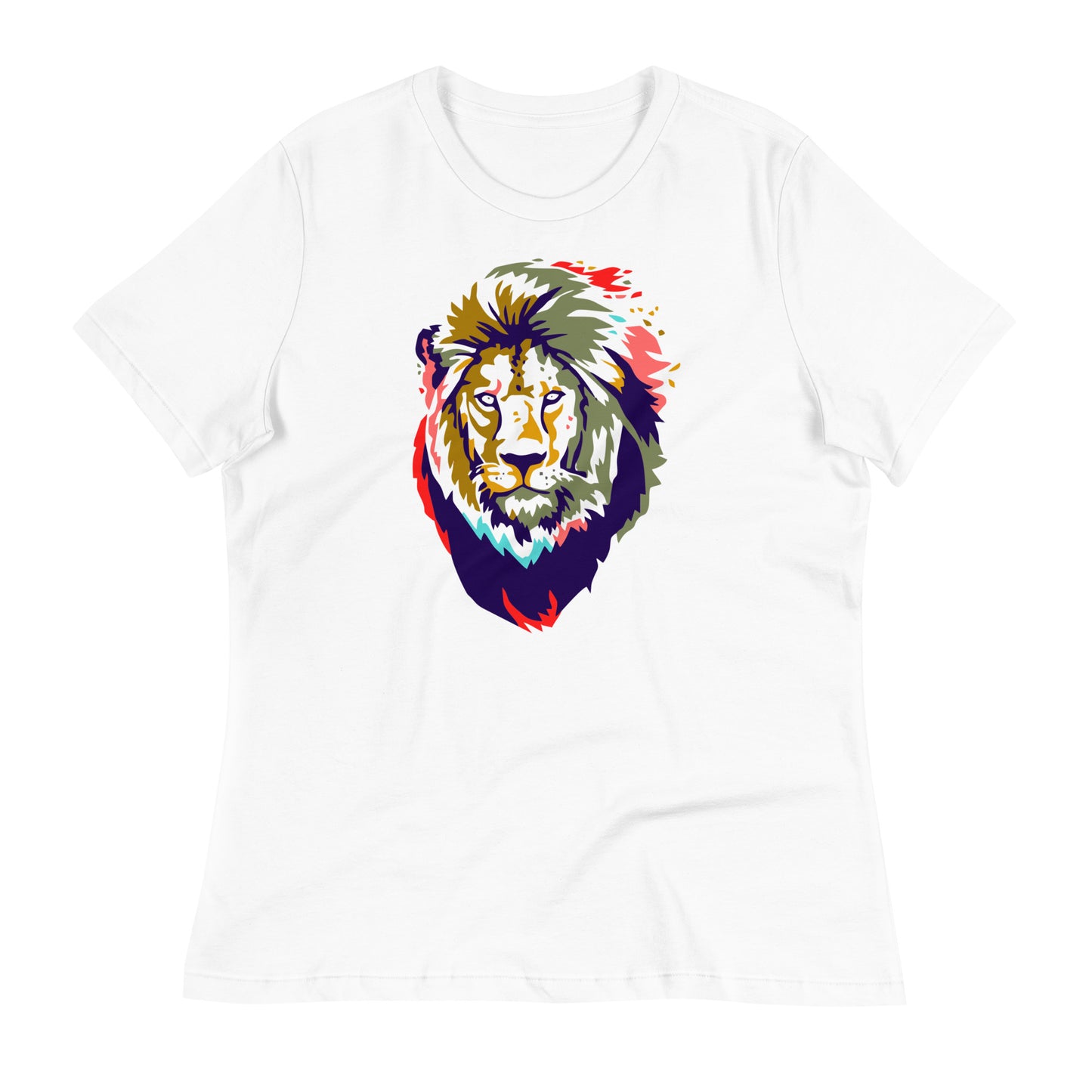 Women's Colorful Lion T-Shirt