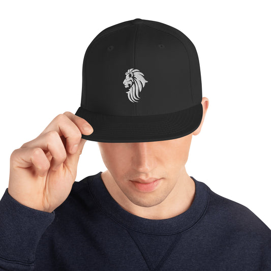 White Lion Snapback Hat