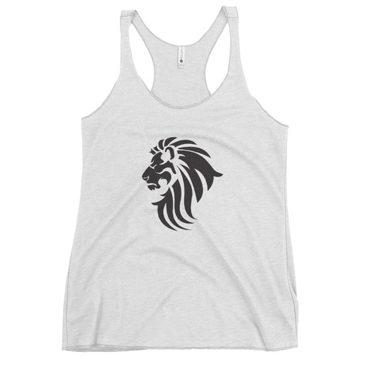 Women's Racerback Black Lion Tank