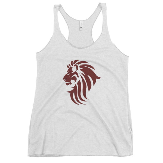Women's Maroon Lion Racerback Tank