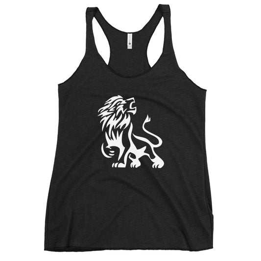 Women's Racerback White Lion Tank
